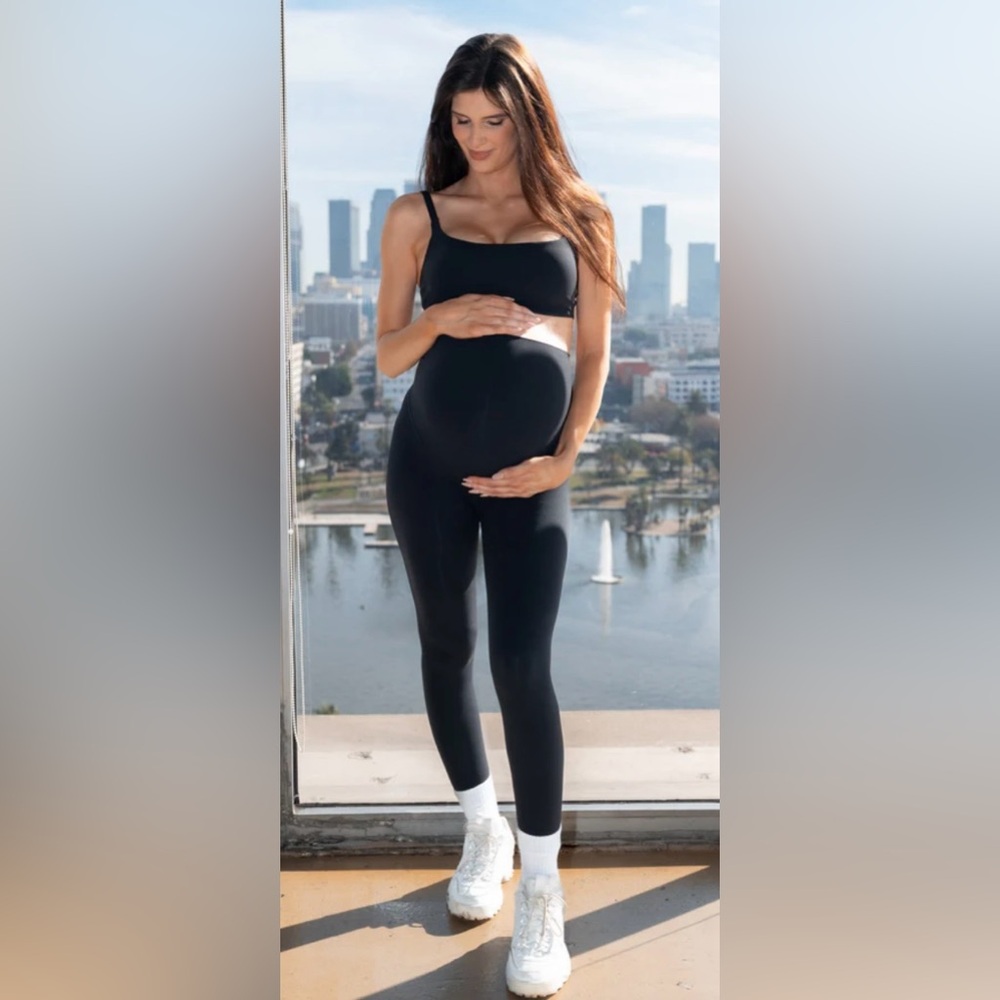 Vitality black maternity leggings